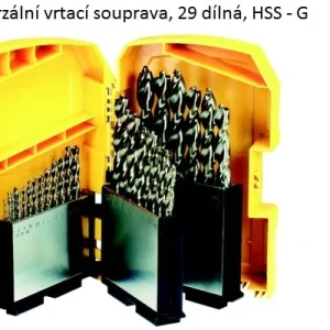 Univerzální vrtací souprava, 29 dílná, HSS-G na všechny materiály Finální Výprodej
